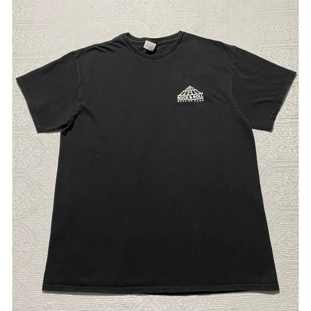 Rock & Roll Hall of Fame Graphic T-Shirt Mens Large Black 1995 Winged Guitar Tee - Picture 2 of 6
